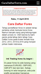 Mobile Screenshot of caradaftarforex.com