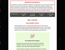 Tablet Screenshot of caradaftarforex.com